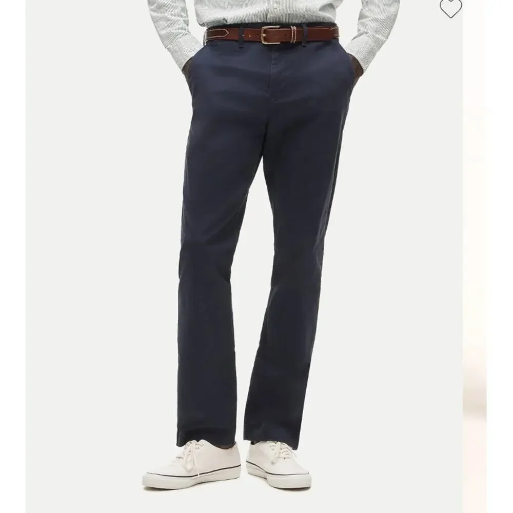 NWT J. Crew Men's 770™ Straight-Fit Stretch Chino Pant Navy 33/30